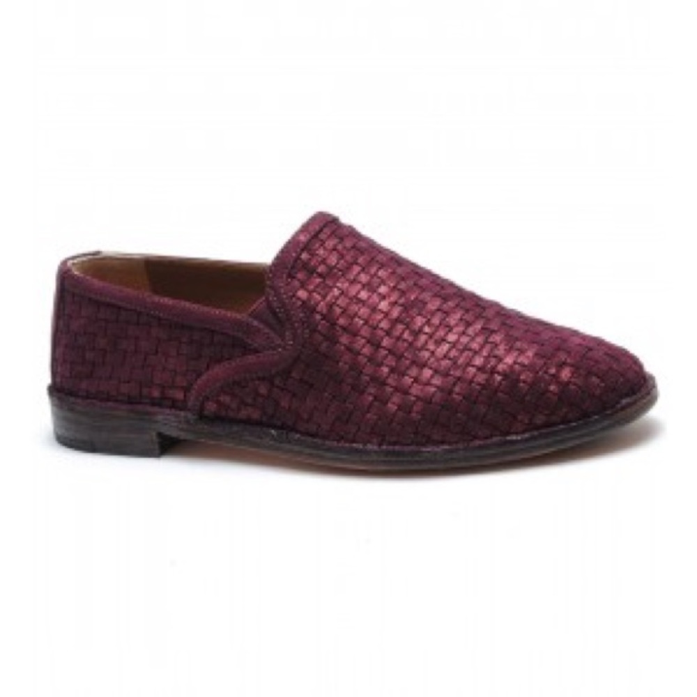 Trask Amanda Metallic Woven Loafers